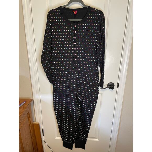 Jenni Pajamas womens size Large cuffed one piece - Picture 1 of 4